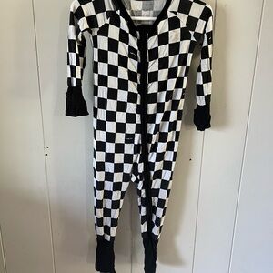 Little Sleepies Cool Checks Bamboo Zippy